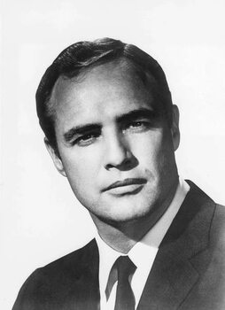 Poster Londres, 20/04/1966. Portrait de l'acteur americain Marlon Brando.