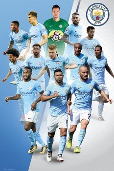 Poster Manchester City - Players 17/18