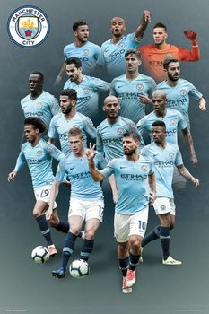 Poster Manchester City - players 18-19