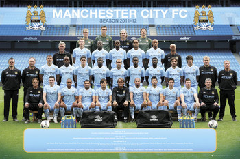 Poster Manchester City - Team 11/12