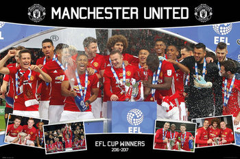 Poster Manchester United - EFL Cup Winners 16/17