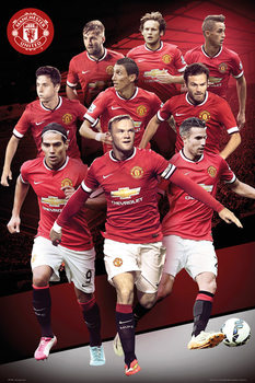 Poster Manchester United FC - Collage 14/15