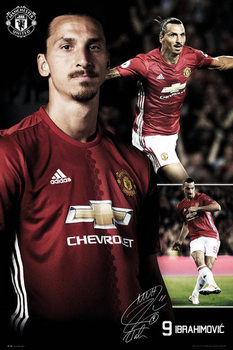 Poster Manchester United - Ibrahimovic Collage 16/17