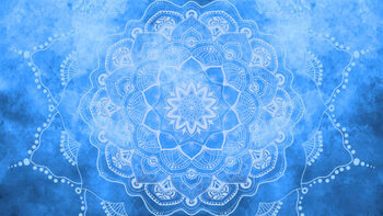 Poster Mandala - Hand-drawn mandala design on