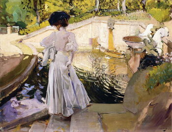 Poster Maria looking at the Fishes, Granja, 1907