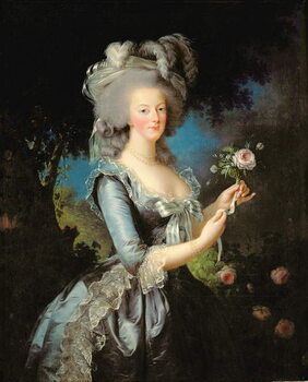 Poster Marie Antoinette with a Rose, 1783