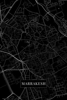 Poster Marrakech black