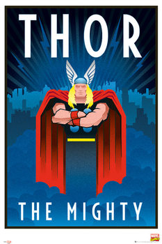 Плакат Marvel - Retro Thor