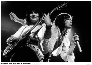 Poster Mick Jagger and Ronnie Wood - Earls Court May 1976