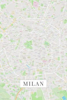 Poster Milan color