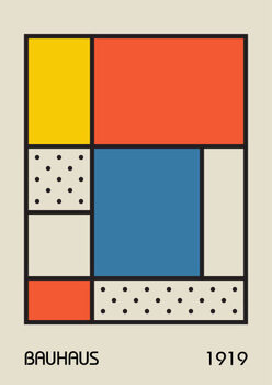 Poster Minimal vintage 20s geometric design posters,