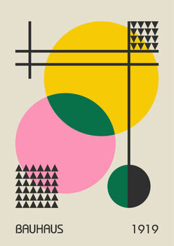 Poster Minimal vintage 20s geometric design posters,