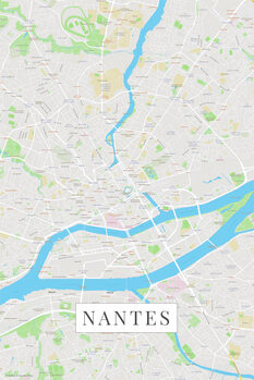 Canvas Print Nantes color