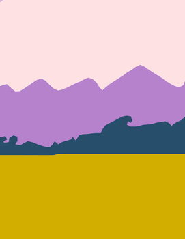 Canvas Print Nearby mountains,2016,