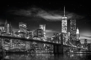 New York - Freedom Tower (B&W) Poster