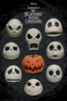 Nightmare Before Christmas - Many Faces of Jack Poster