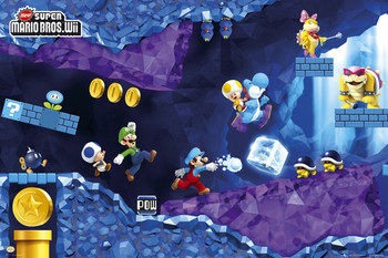 Плакат Nintendo - mario under