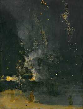 Canvas Print Nocturne in Black and Gold, the Falling Rocket, 1875
