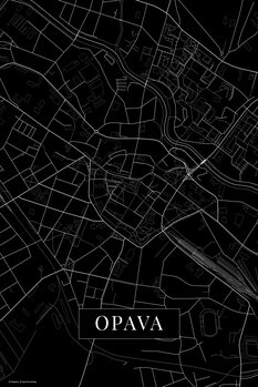 Canvas Print Opava black