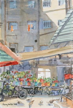 Poster Orange Dusters Drying, Mahane Yehuda, Jerusalem, 2019