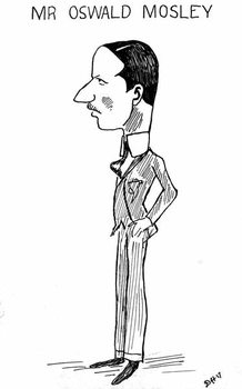 Poster Oswald Mosley - caricature