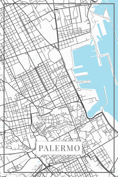 Canvas Print Palermo white