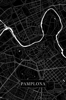 Canvas Print Pamplona black