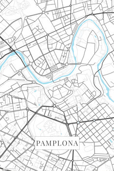 Poster Pamplona white