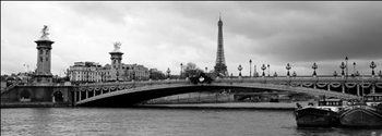 Paris - Pont Alexandre-III and Eiffel tower Art Print