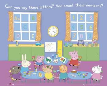 Poster PEPPA PIG - educational