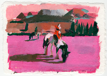 Poster Pink Fields, c. 2024