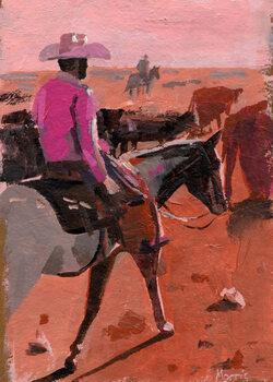 Poster Pink shirt cowboy, c. 2025