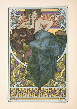 Canvas Print Plate 47 from the book 'Documents Decoratifs'