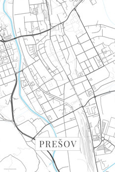 Canvas Print Presov white