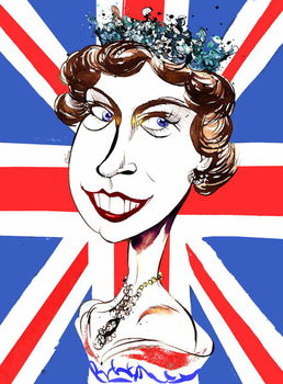 Poster Queen Elizabeth II   , young  by Neale Osborne