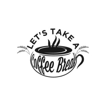 Poster Quote Coffee Poster. Let's Take a