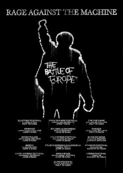 Poster Rage against the machinE - battle of europe