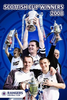 Poster Rangers - cup winners 07/08