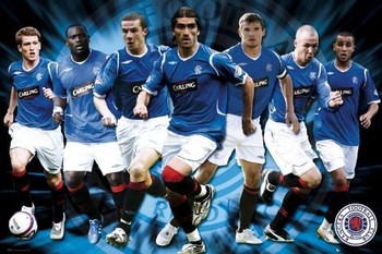 Poster Rangers - players 08/09