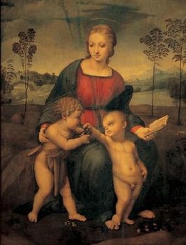 Raphael Sanzio - Madonna of the Goldfinch - Madonna del Cardellino Art Print