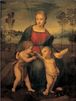 Raphael Sanzio - Madonna of the Goldfinch - Madonna del Cardellino Art Print