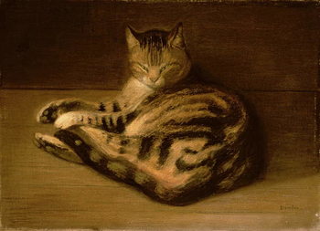 Poster Recumbent Cat, 1898