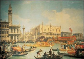 Return of the Bucintoro to the Molo on Ascension Day, 1732 Art Print