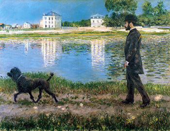 Poster Richard Gallo and His Dog at Petit Gennevilliers, c.1883-84