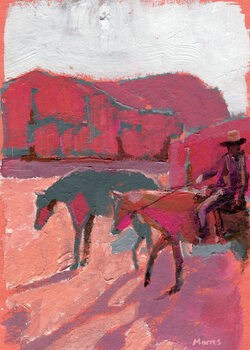 Poster Riding with a space, c. 2025