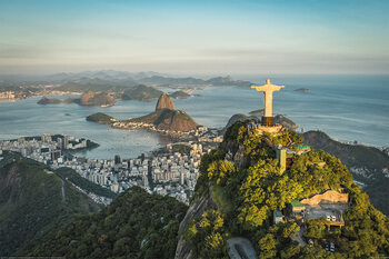 Poster XXL Rio de Janeiro - Christ and Botafogo Bay