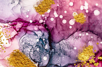 Poster River. Marble art. Background.