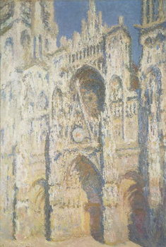 Poster Rouen Cathedral in Full Sunlight: Harmony in Blue and Gold