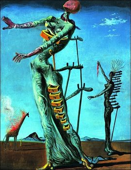 Salvador Dali - Girafe En Feu Art Print