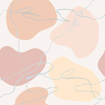 Poster Seamless pattern with colorful hand draw